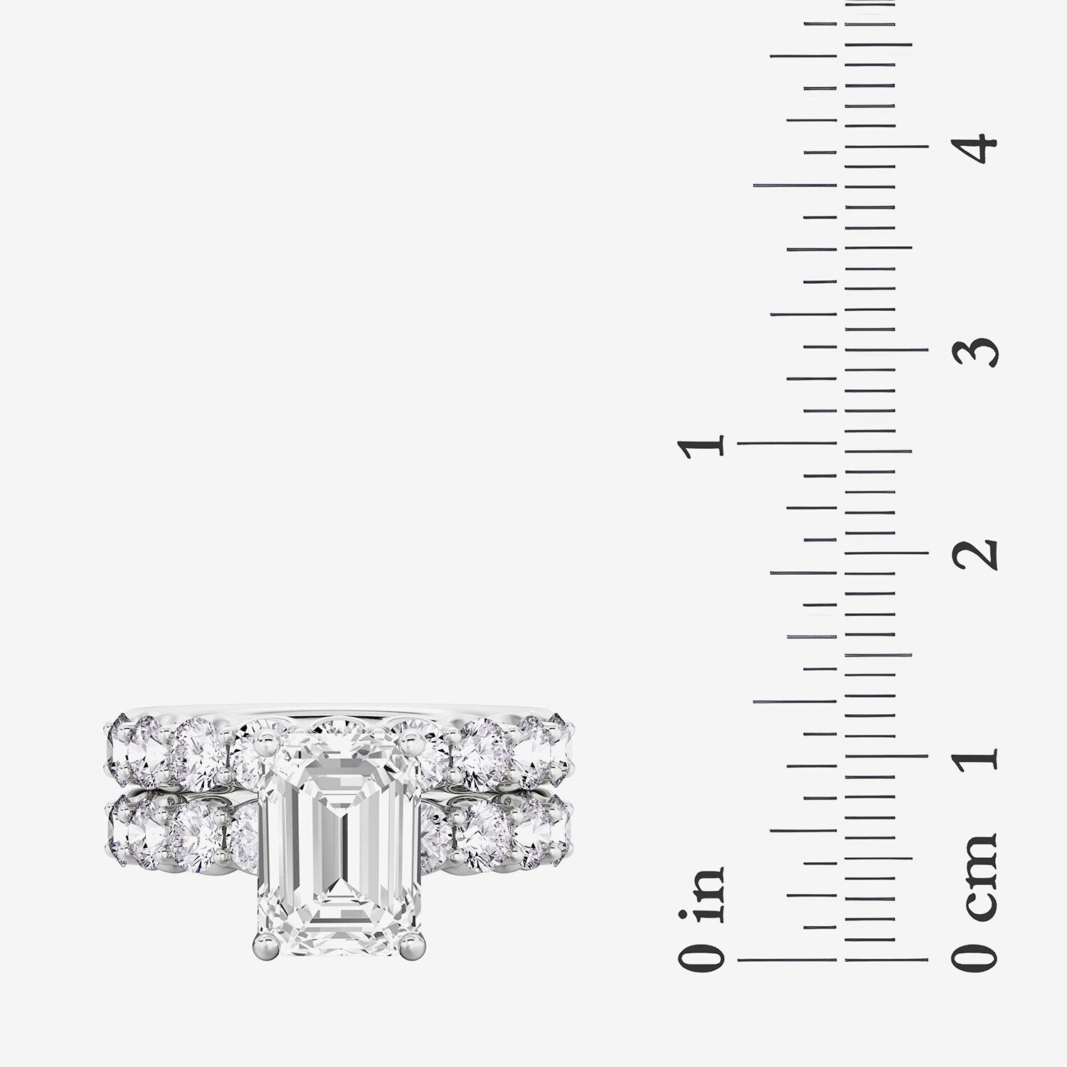 Signature By Modern Bride (F / Vs2) Womens 7 7/8 Ct. T.W. Lab Grown White Diamond 14K Gold Side Stone Bridal Set