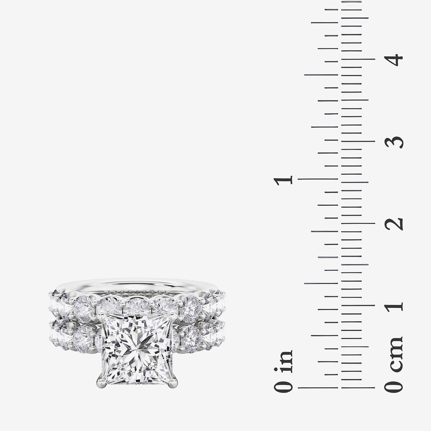 Signature By Modern Bride (F / Vs2) Womens 7 7/8 Ct. T.W. Lab Grown White Diamond 14K Gold Side Stone Bridal Set