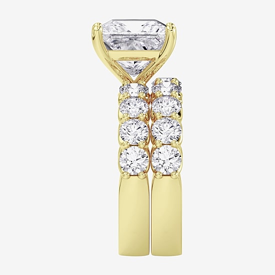 Signature By Modern Bride (F / Vs2) Womens 7 7/8 Ct. T.W. Lab Grown White Diamond 14K Gold Side Stone Bridal Set