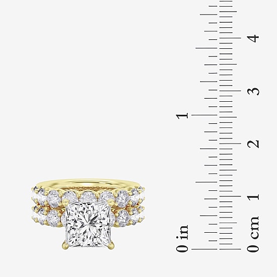 Signature By Modern Bride (F / Vs2) Womens 7 7/8 Ct. T.W. Lab Grown White Diamond 14K Gold Side Stone Bridal Set