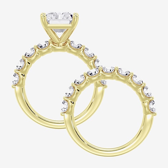  5.00 CTTW LAB GROWN DIAMOND (4.00 CT MARQUISE CENTRE) RING IN 14K WHITE GOLD