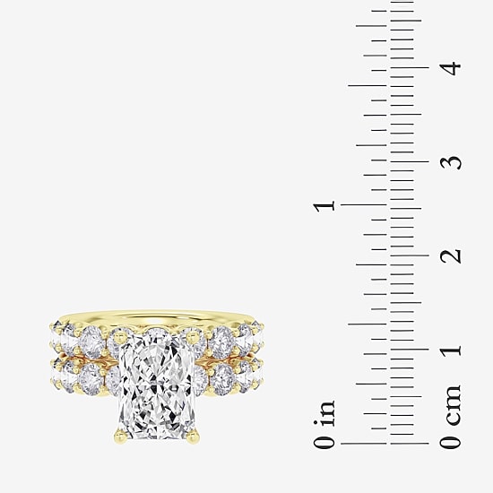  5.00 CTTW LAB GROWN DIAMOND (4.00 CT MARQUISE CENTRE) RING IN 14K WHITE GOLD