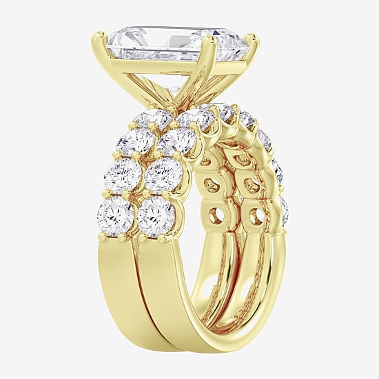  5.00 CTTW LAB GROWN DIAMOND (4.00 CT MARQUISE CENTRE) RING IN 14K WHITE GOLD