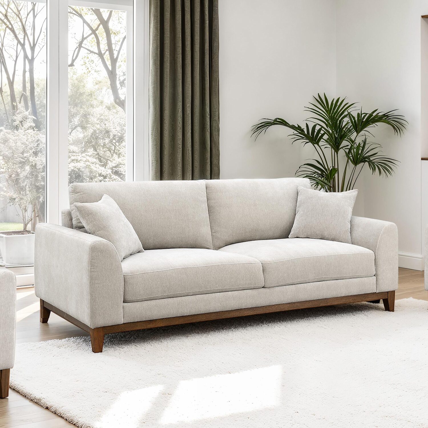 Furniture of America™  MAIA Upholstered Chenille Sofa