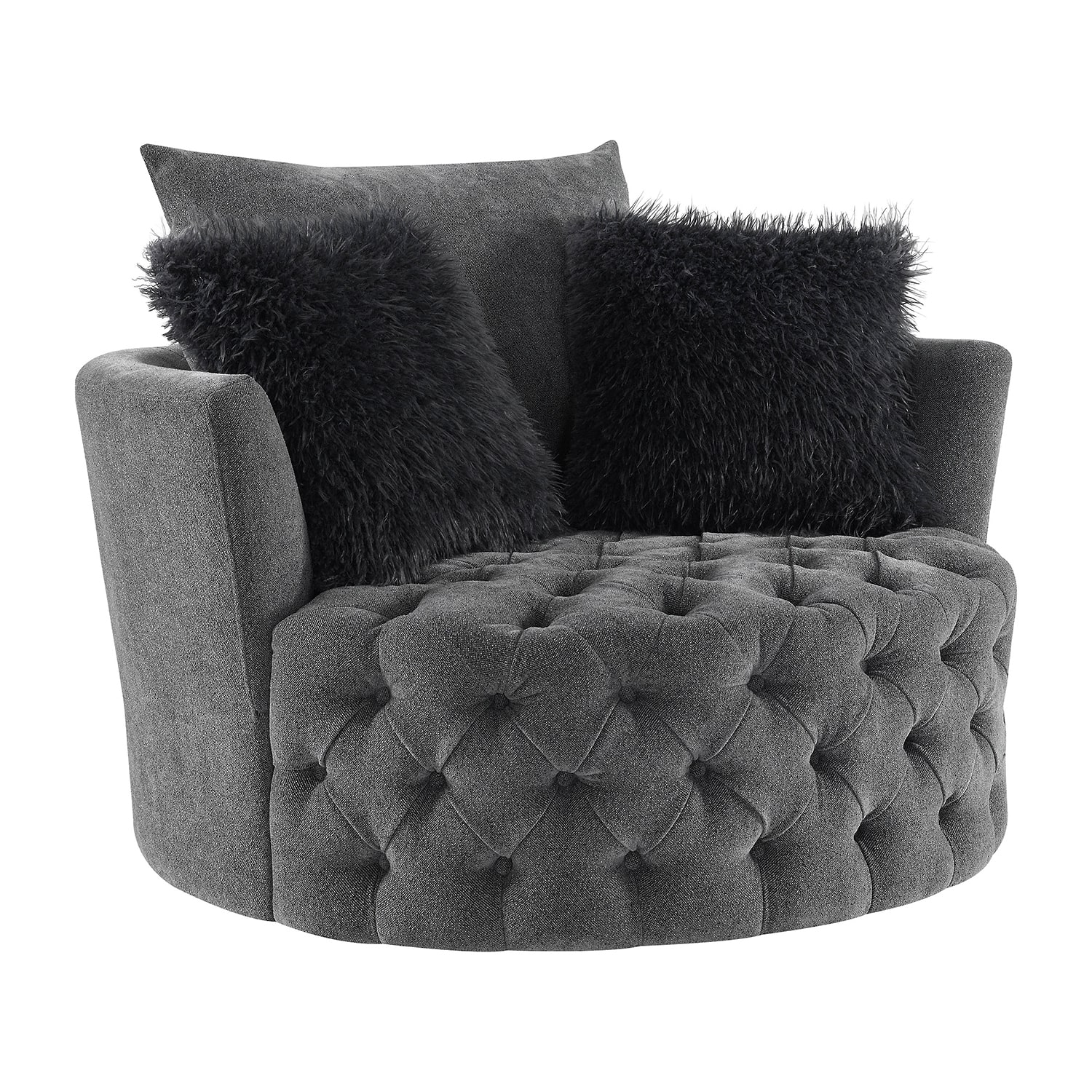 Furniture of America™  DOTTIE Swivel Accent Chair