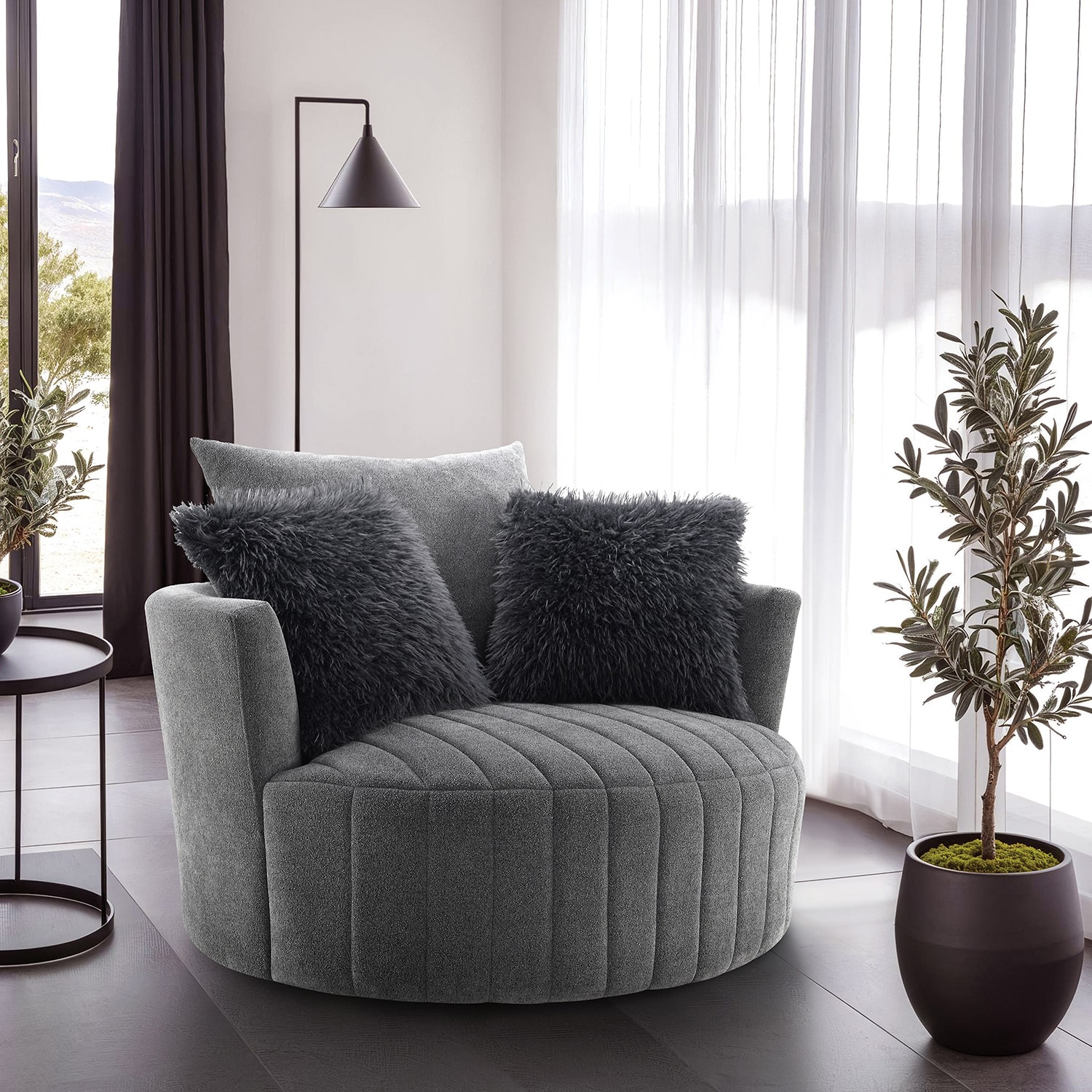 Furniture of America™  BALENA Swivel Accent Chair
