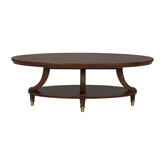 Furniture of America™ Willa Oval Coffee Table with Built-In Storage