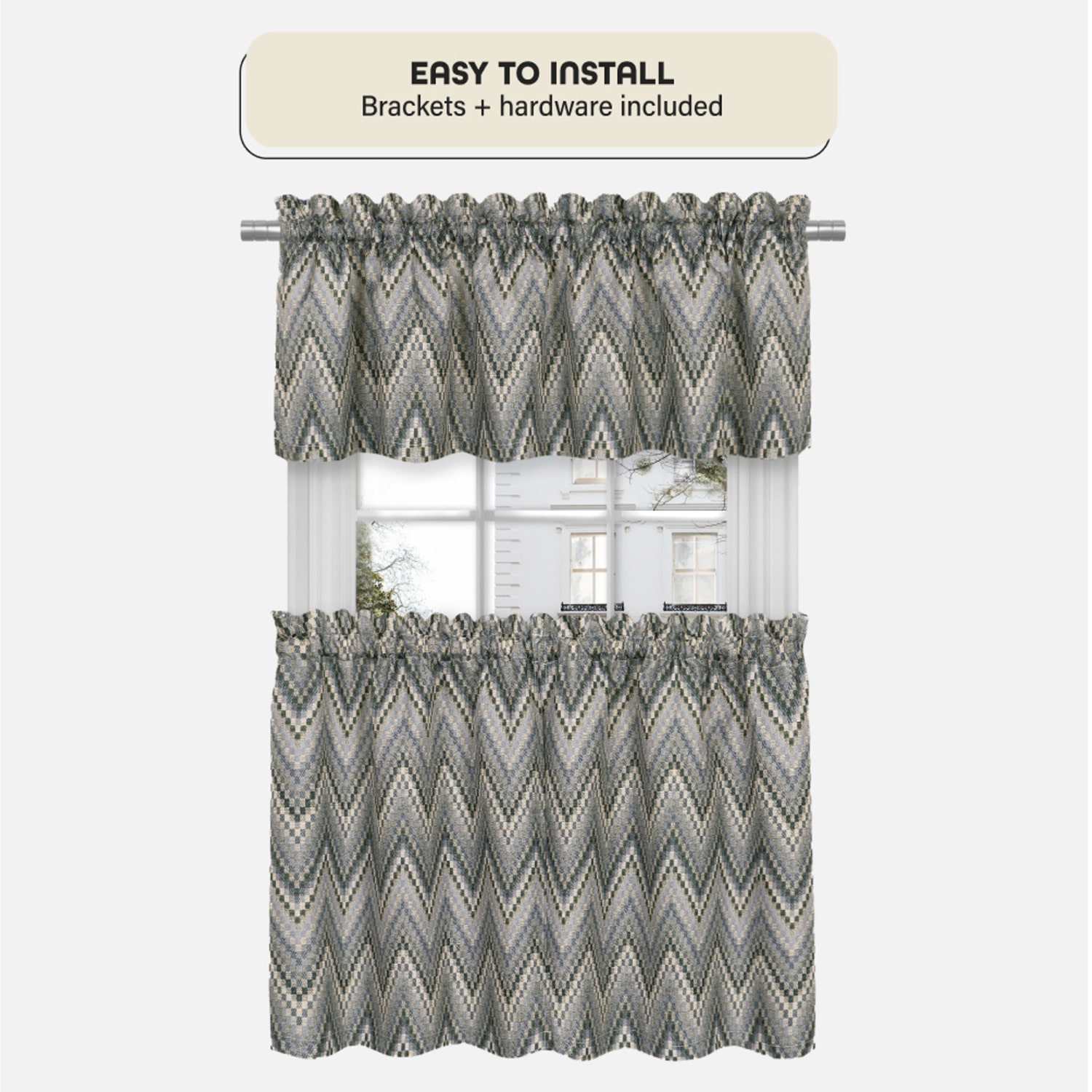 Achim Cole ¾ Adjustable 3/4 Curtain Rod