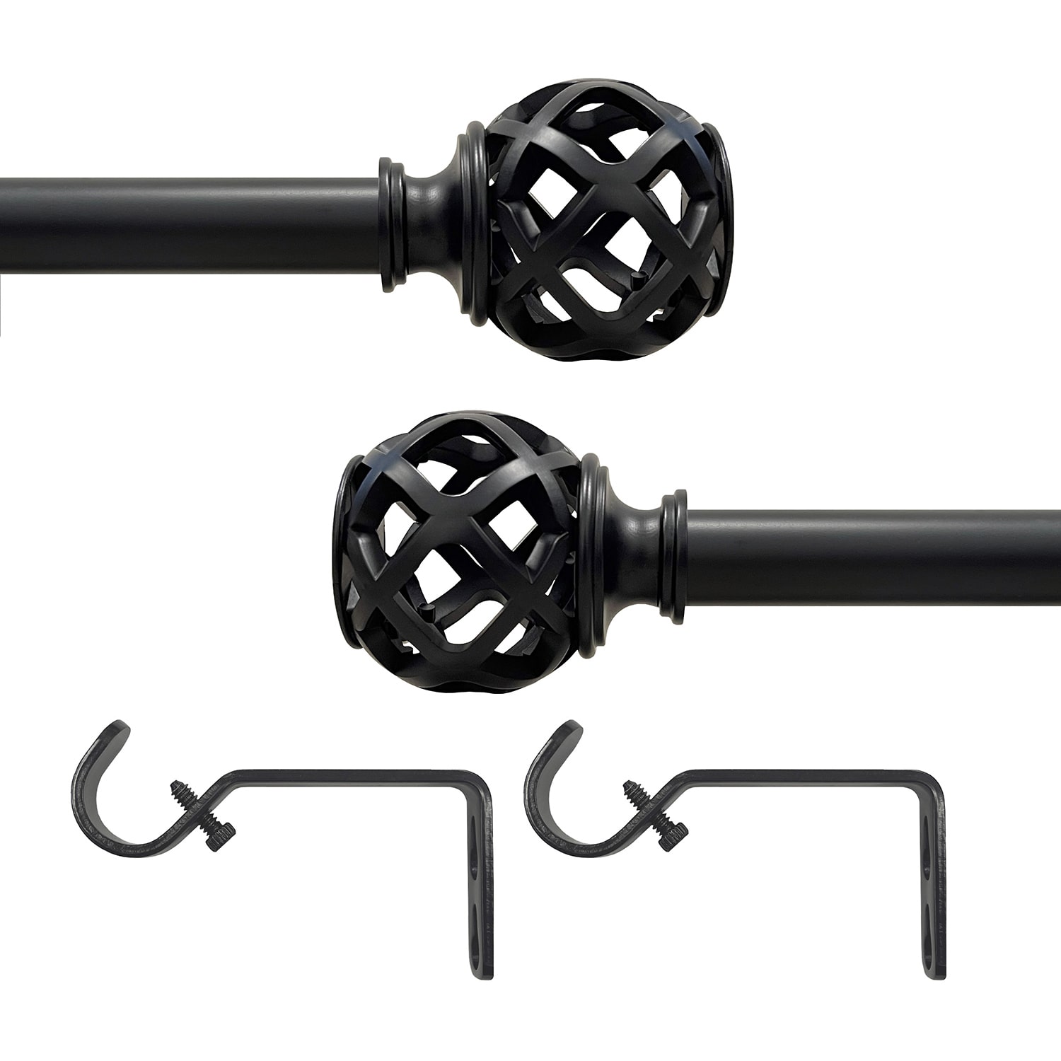 Achim Carrie ¾ Adjustable 3/4 Curtain Rod
