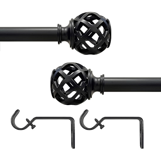 Achim Carrie Adjustable 3/4 IN Curtain Rod