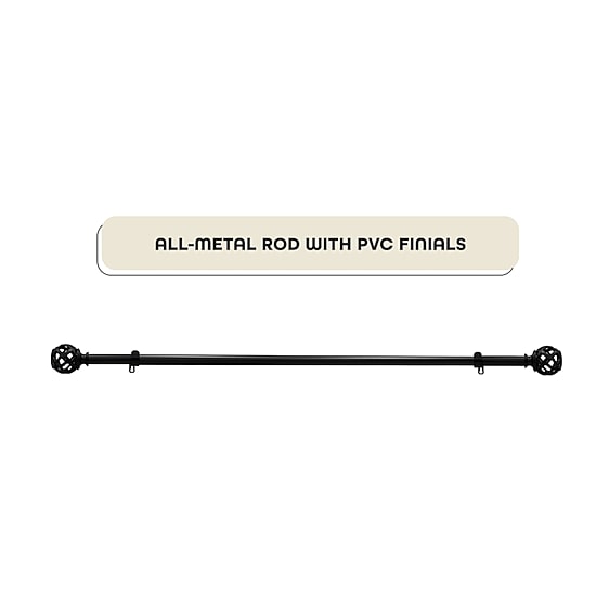 Achim Carrie Adjustable 3/4 IN Curtain Rod