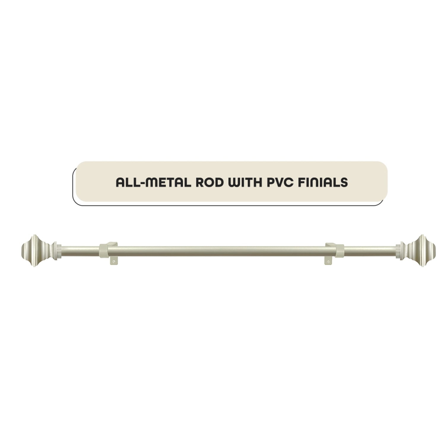Achim Ryder Adjustable 3/4 Curtain Rod