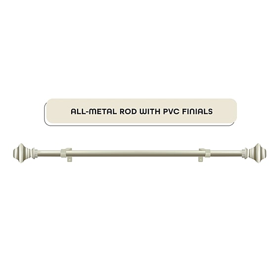Achim Ryder Adjustable 3/4 IN Curtain Rod