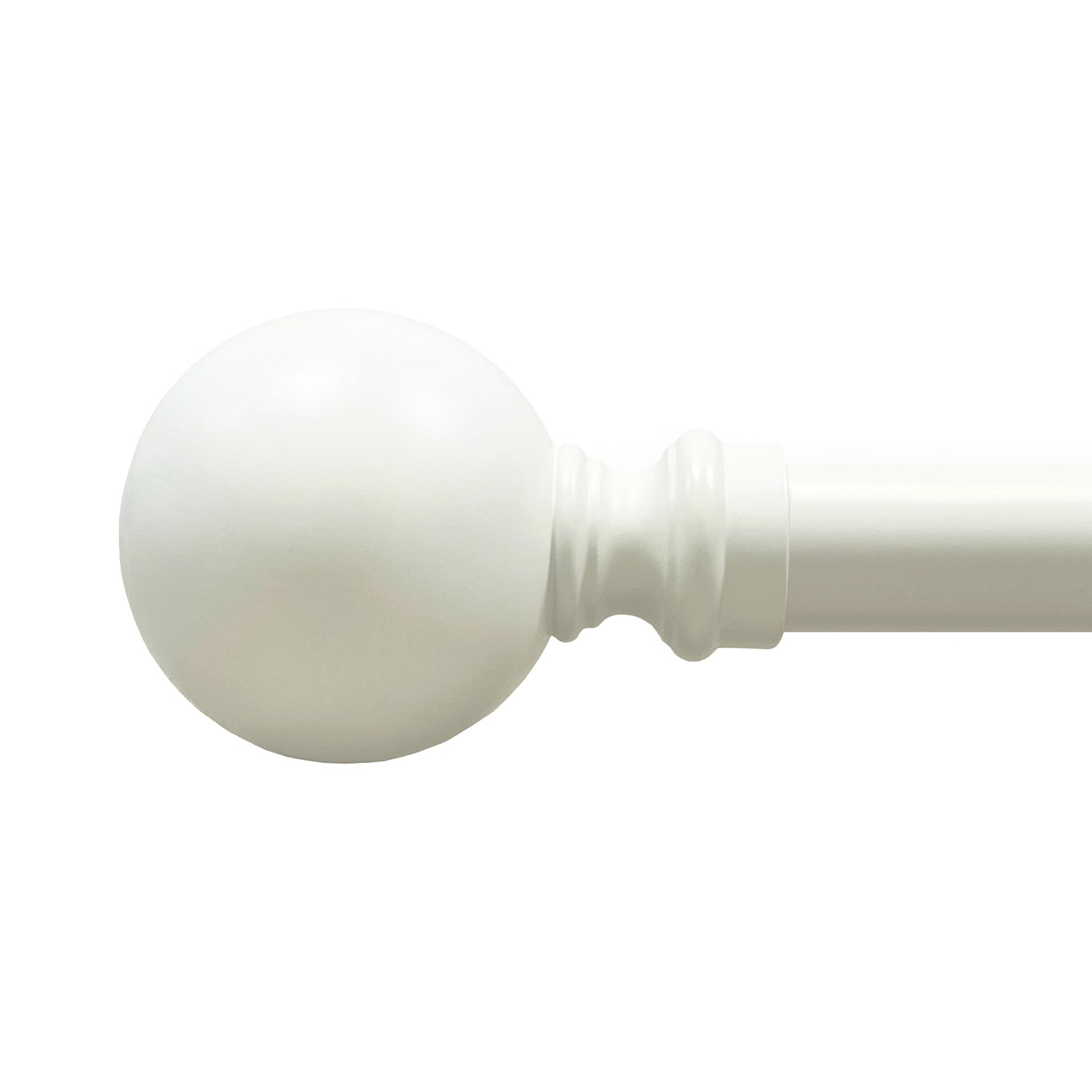 Achim Morgan White Adjustable 3/4 Curtain Rod