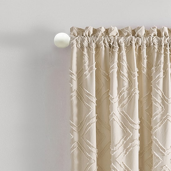 Achim Morgan White Adjustable 3/4 IN Curtain Rod