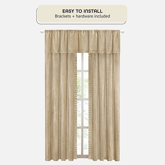 Achim Morgan White Adjustable 3/4 IN Curtain Rod