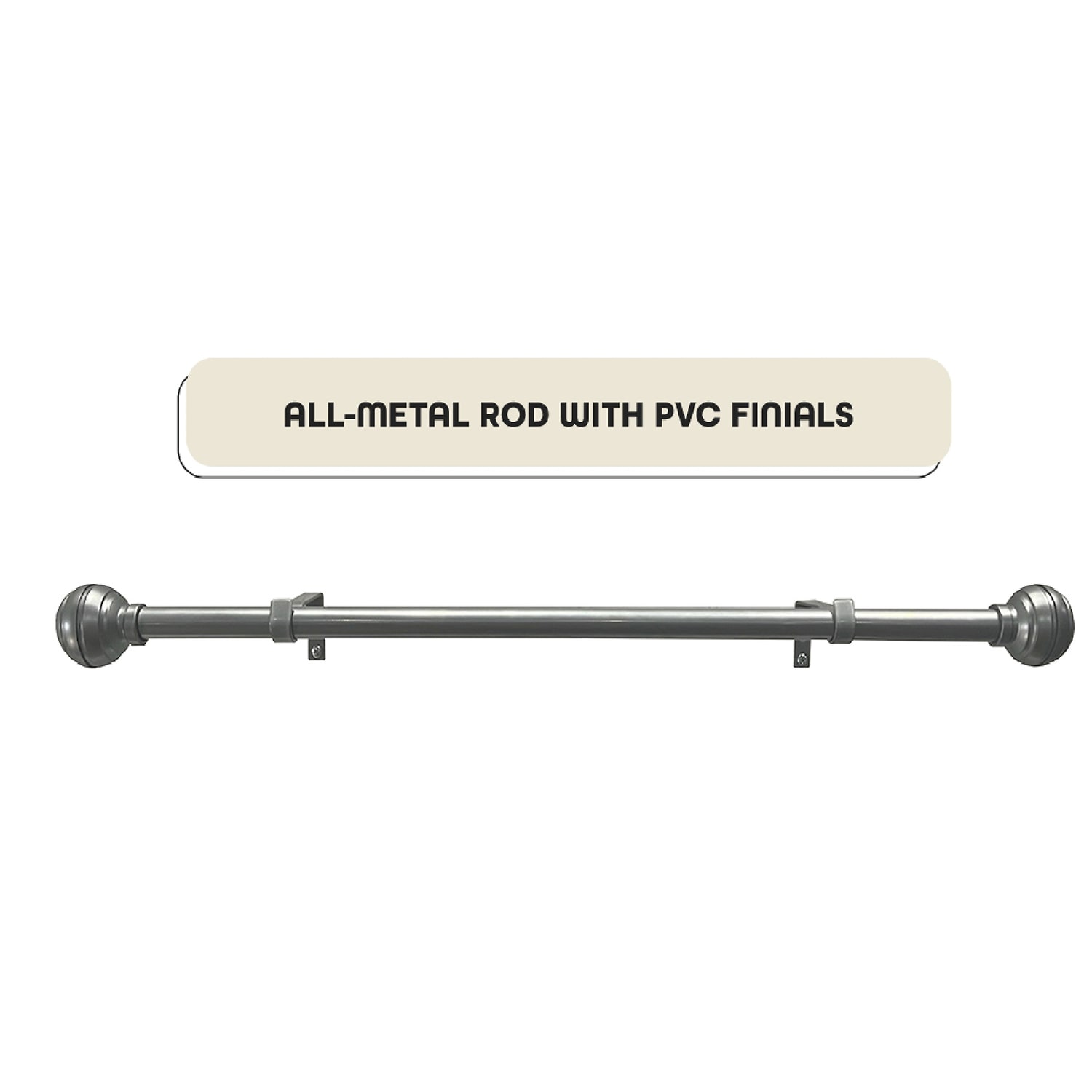 Achim Hayden Adjustable 3/4 Curtain Rod