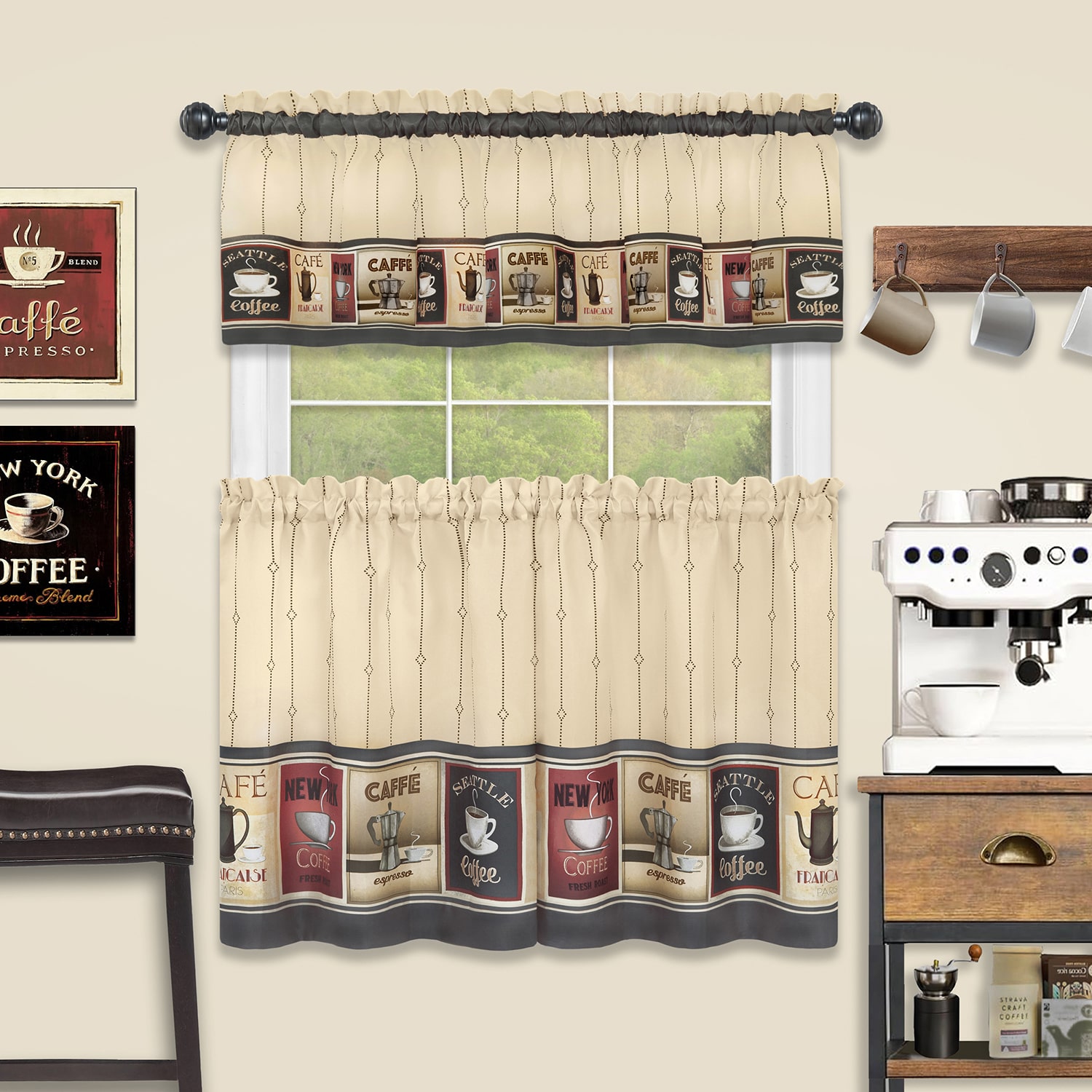 Achim Hayden Adjustable 3/4 Curtain Rod