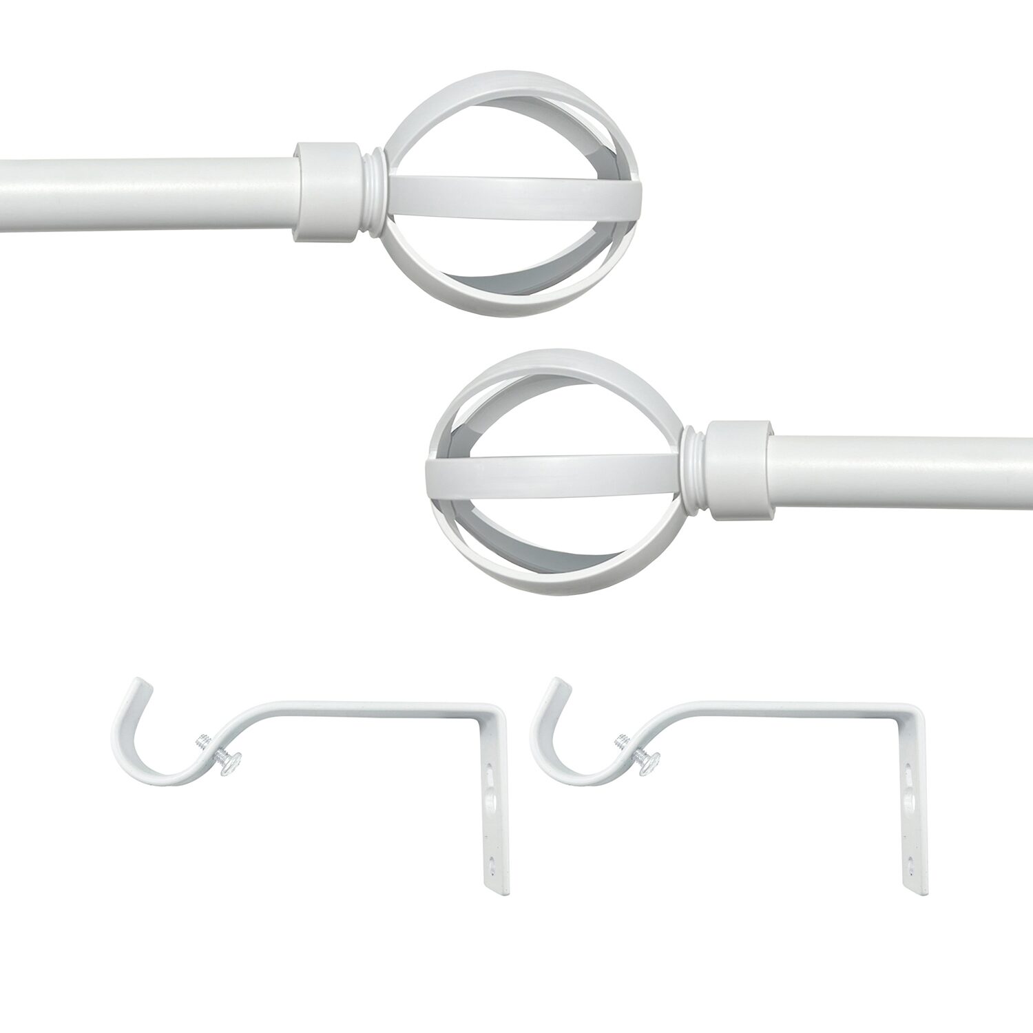 Achim Halo Adjustable 3/4 Curtain Rod