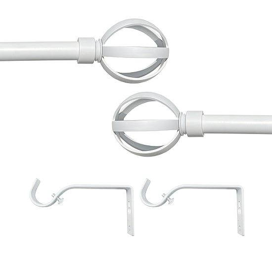 Achim Halo Adjustable 3/4 IN Curtain Rod