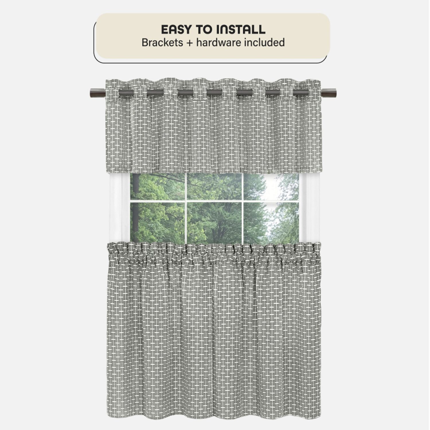 Achim Futura Adjustable 3/4 Curtain Rod