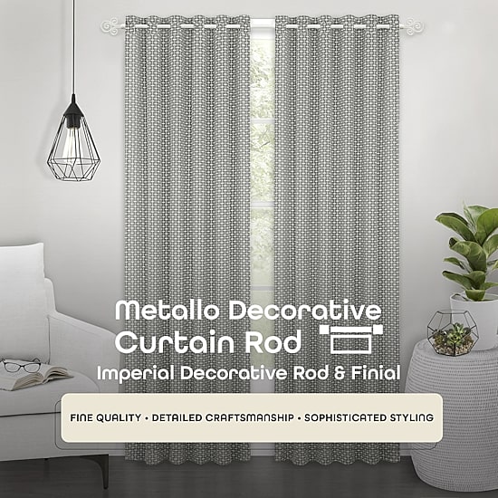 Achim Imperial Adjustable 3/4 IN Curtain Rod