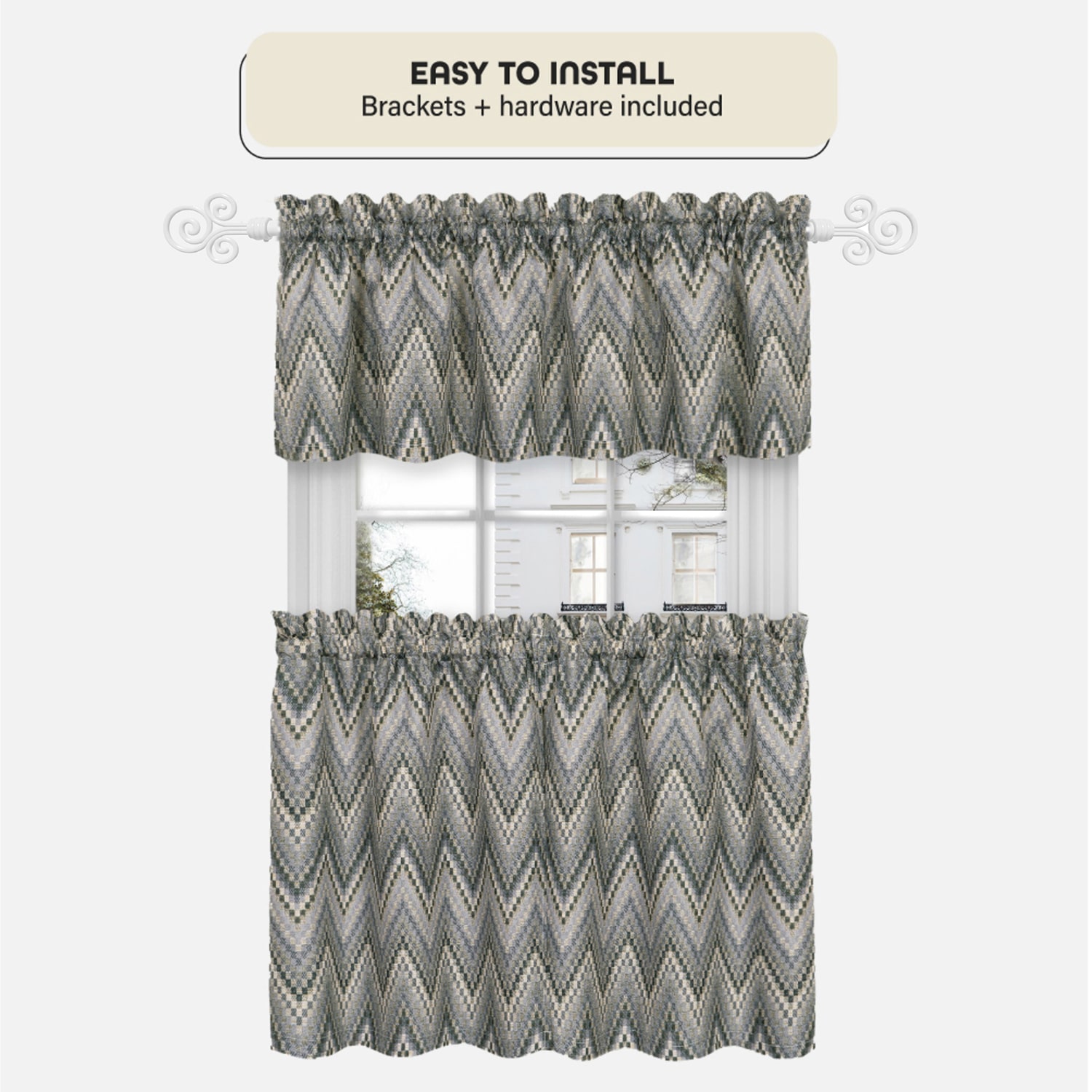 Achim Imperial ¾ Adjustable 3/4 Curtain Rod