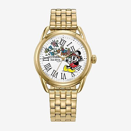 Citizen Disney Mickey Mouse Womens Two Tone Stainless Steel