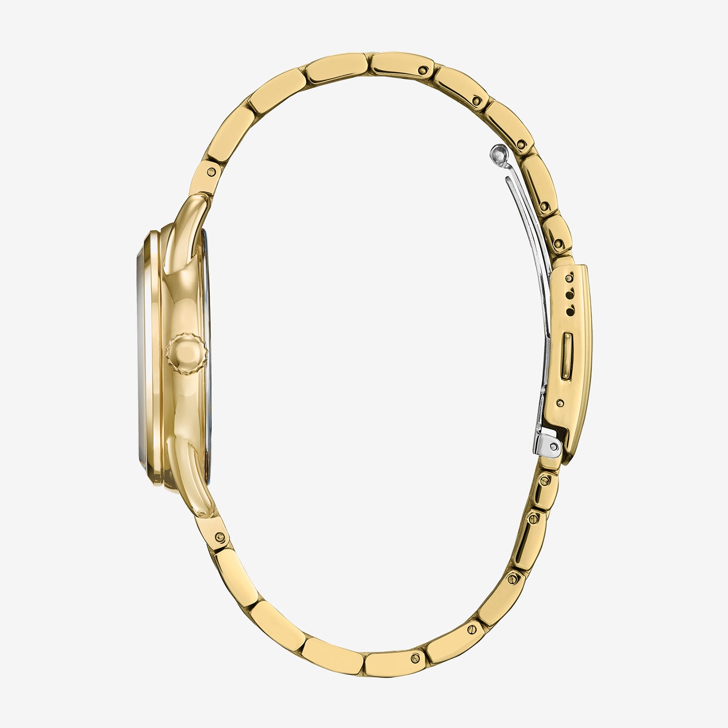 Citizen Mickey and Friends Mickey Mouse Womens Gold Tone Stainless Steel Bracelet Watch Fe7093-57w