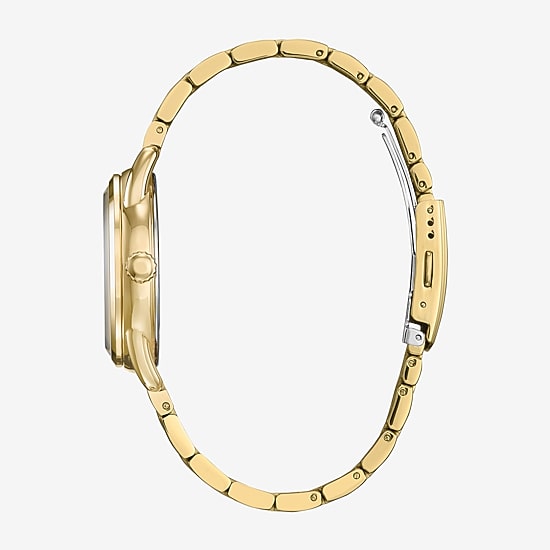 Citizen Mickey and Friends Mickey Mouse Womens Gold Tone Stainless Steel Bracelet Watch Fe7093-57w