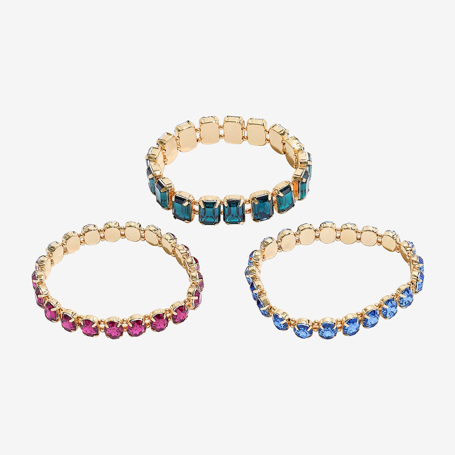 Bijoux Bar Womens Multi Color Stretch Bracelet