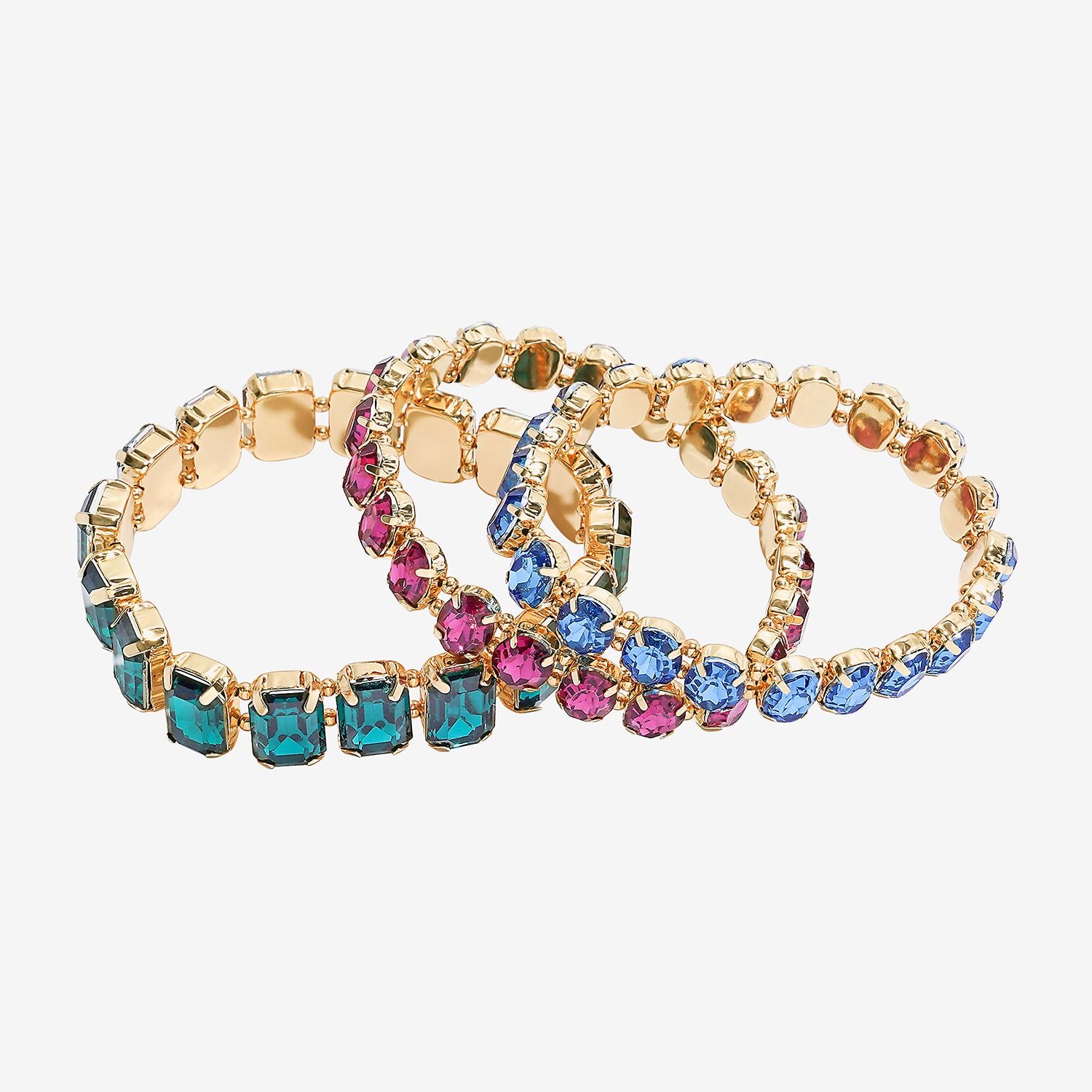 Bijoux Bar Womens Multi Color Stretch Bracelet