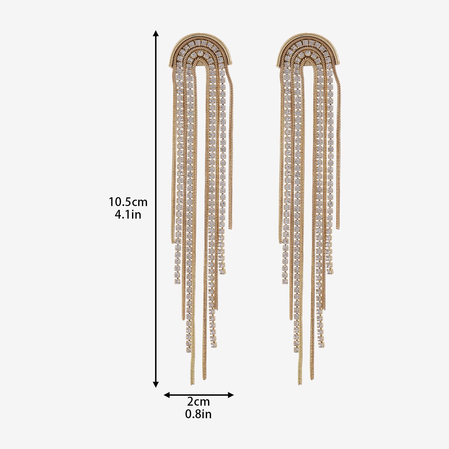 Forever 21 Forever21 Womens Crystal Drop Earrings