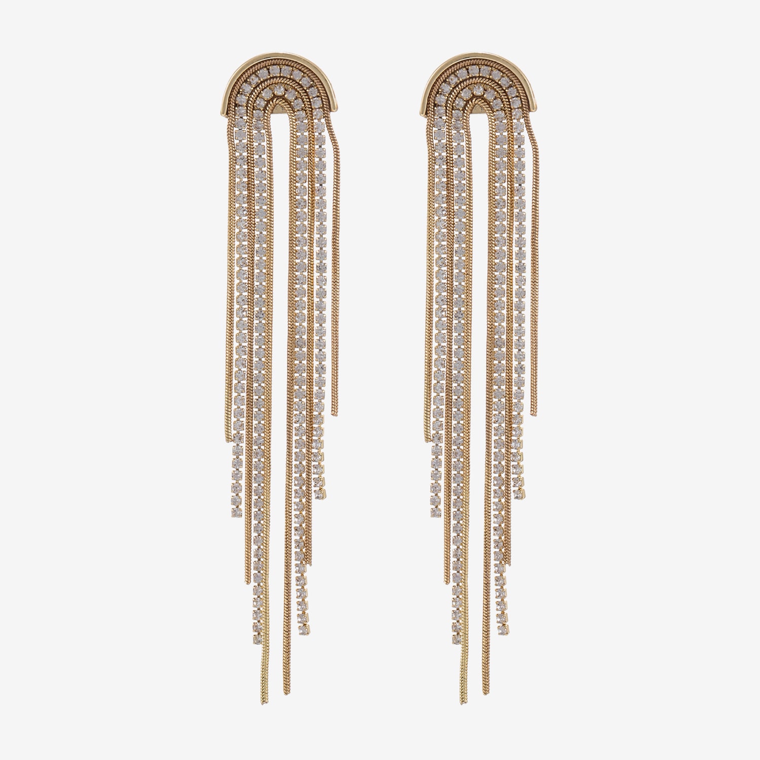Forever 21 Forever21 Womens Crystal Drop Earrings