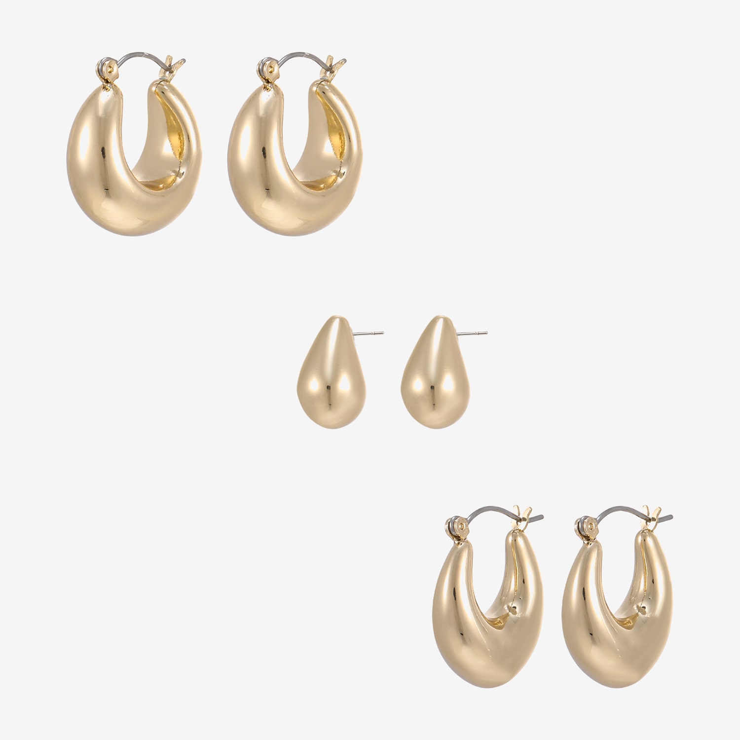 Forever 21 Womens 3-pc. Earring Set