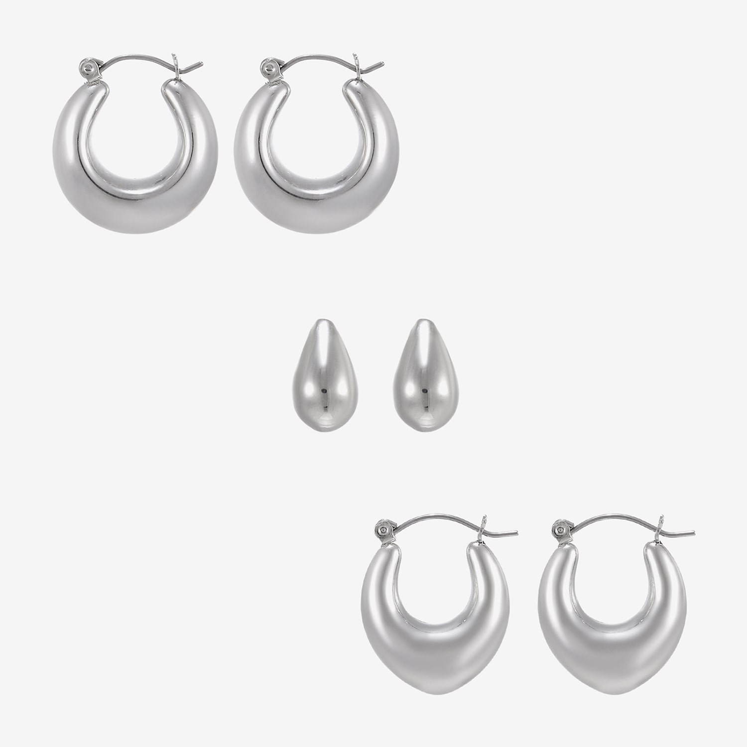 Forever 21 Womens 3-pc. Earring Set