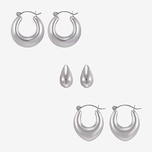 Forever 21 Forever21 Womens 3-pc. Earring Set In Silver