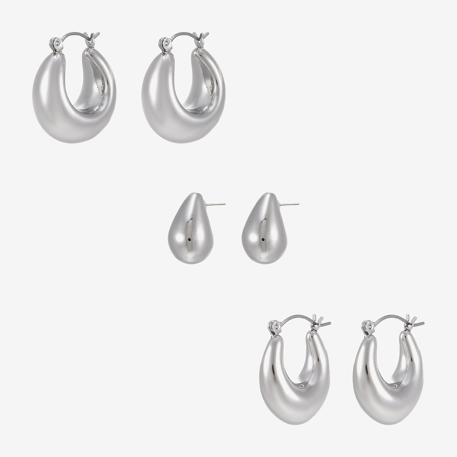 Forever 21 Womens 3-pc. Earring Set