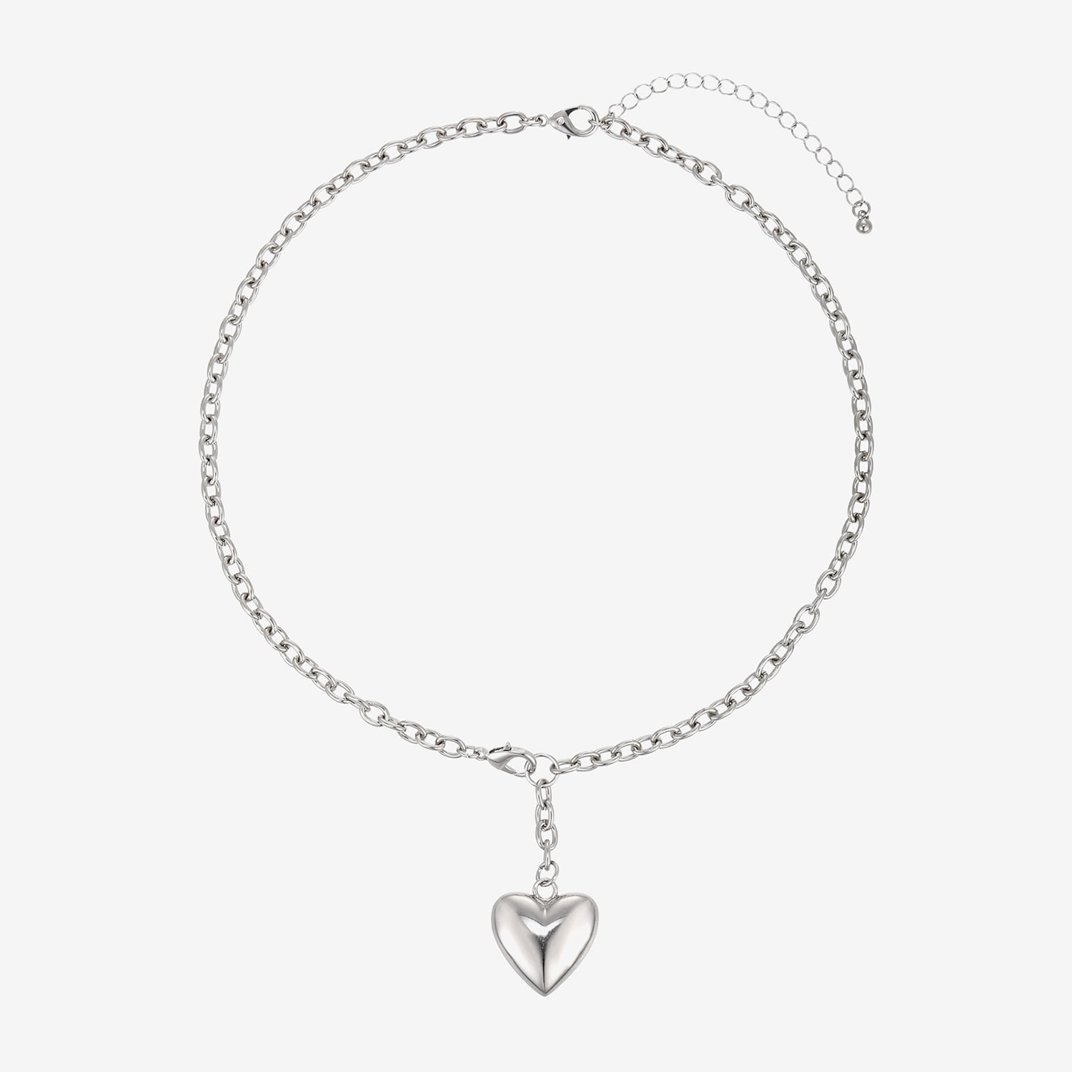 Forever 21 Womens Heart 18 Inch Pendant Necklace