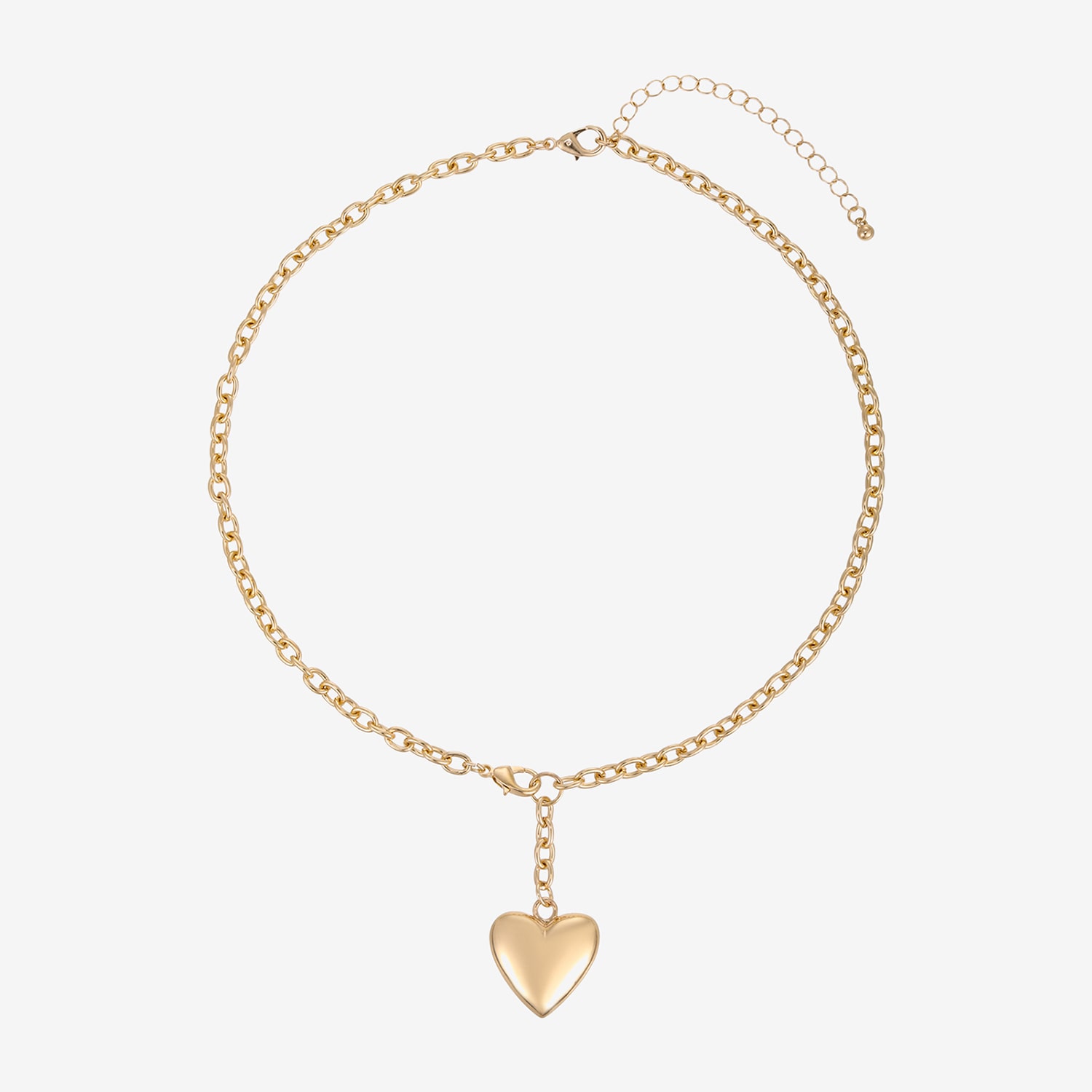 Forever 21 Womens Heart 18 Inch Pendant Necklace
