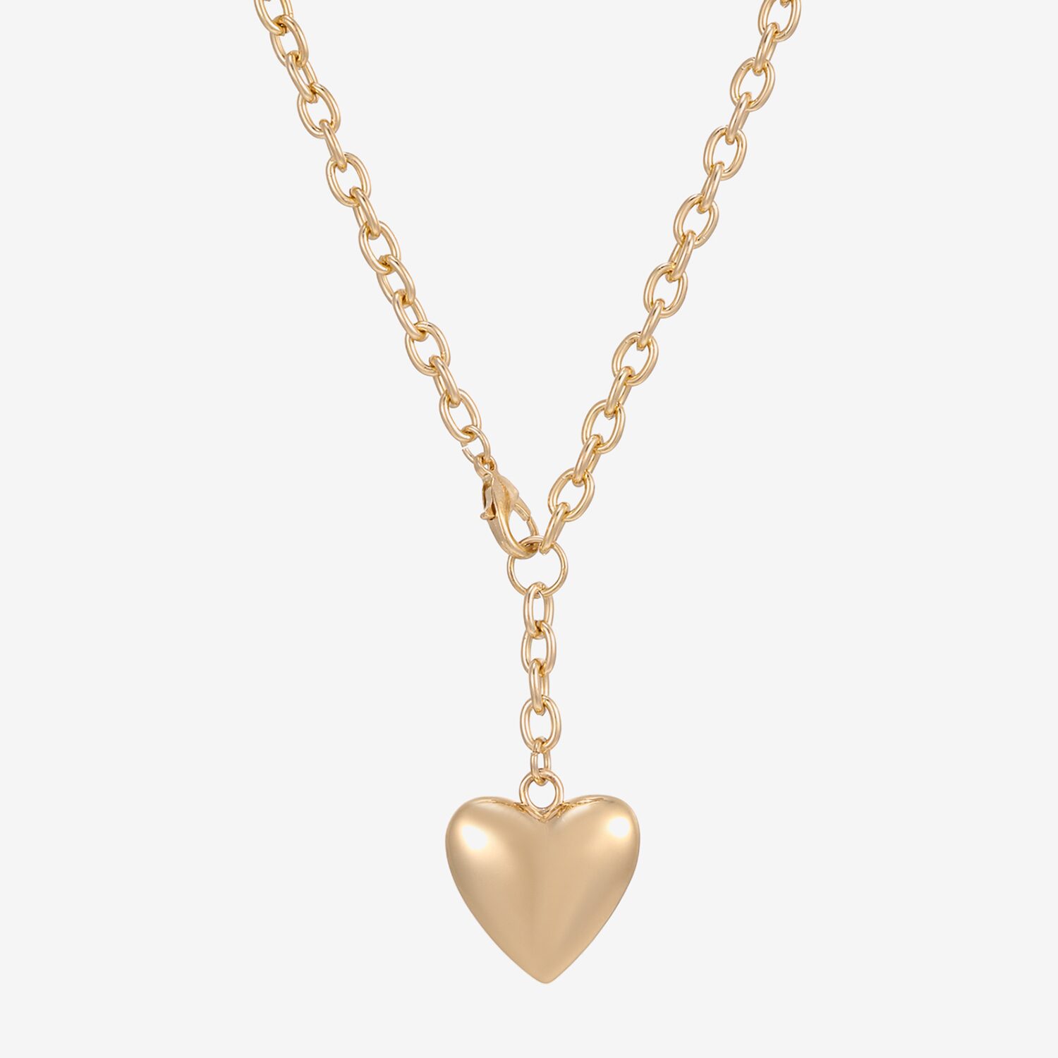 Forever 21 Womens Heart 18 Inch Pendant Necklace