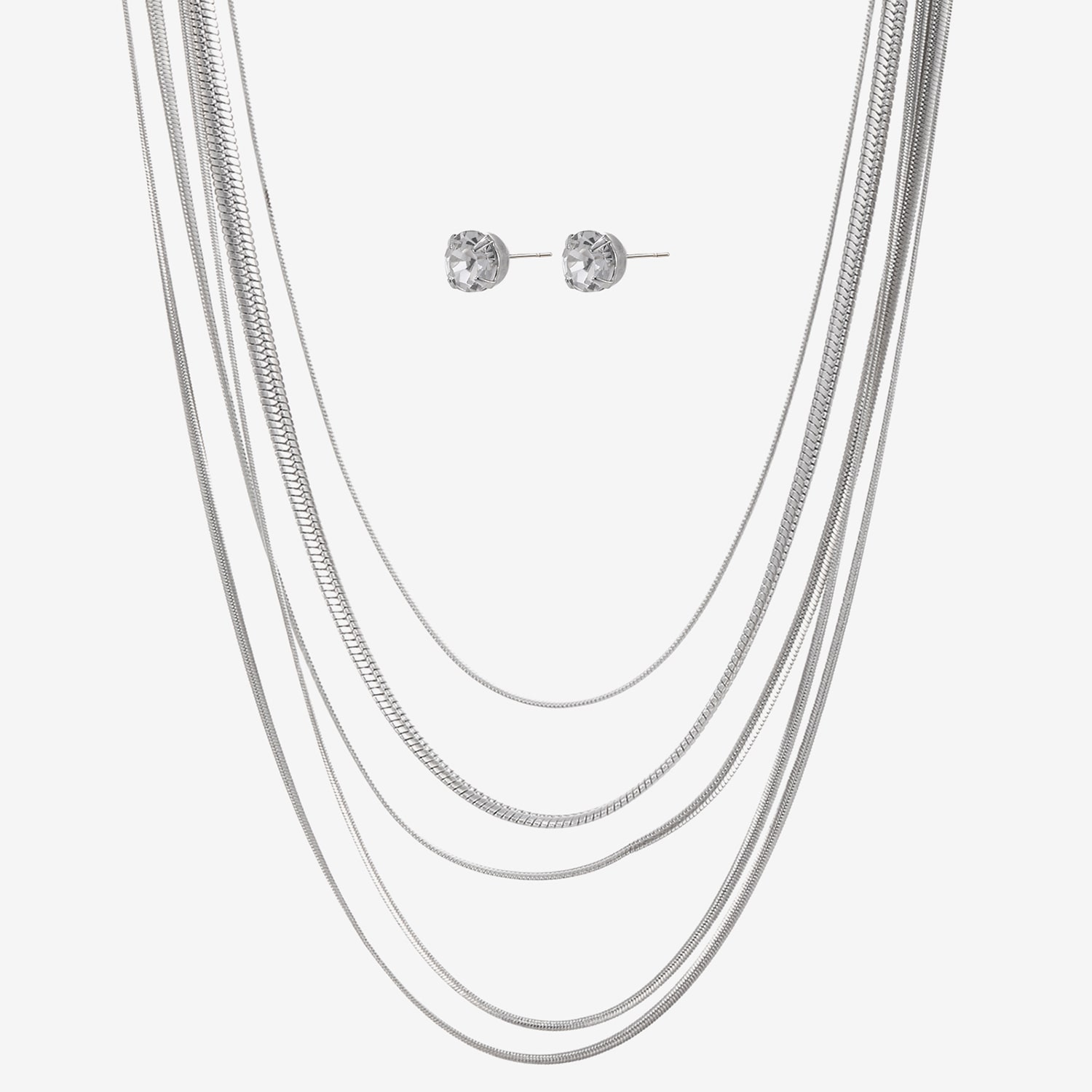 Forever 21 Forever21 Womens Crystal 2-pc. Jewelry Set