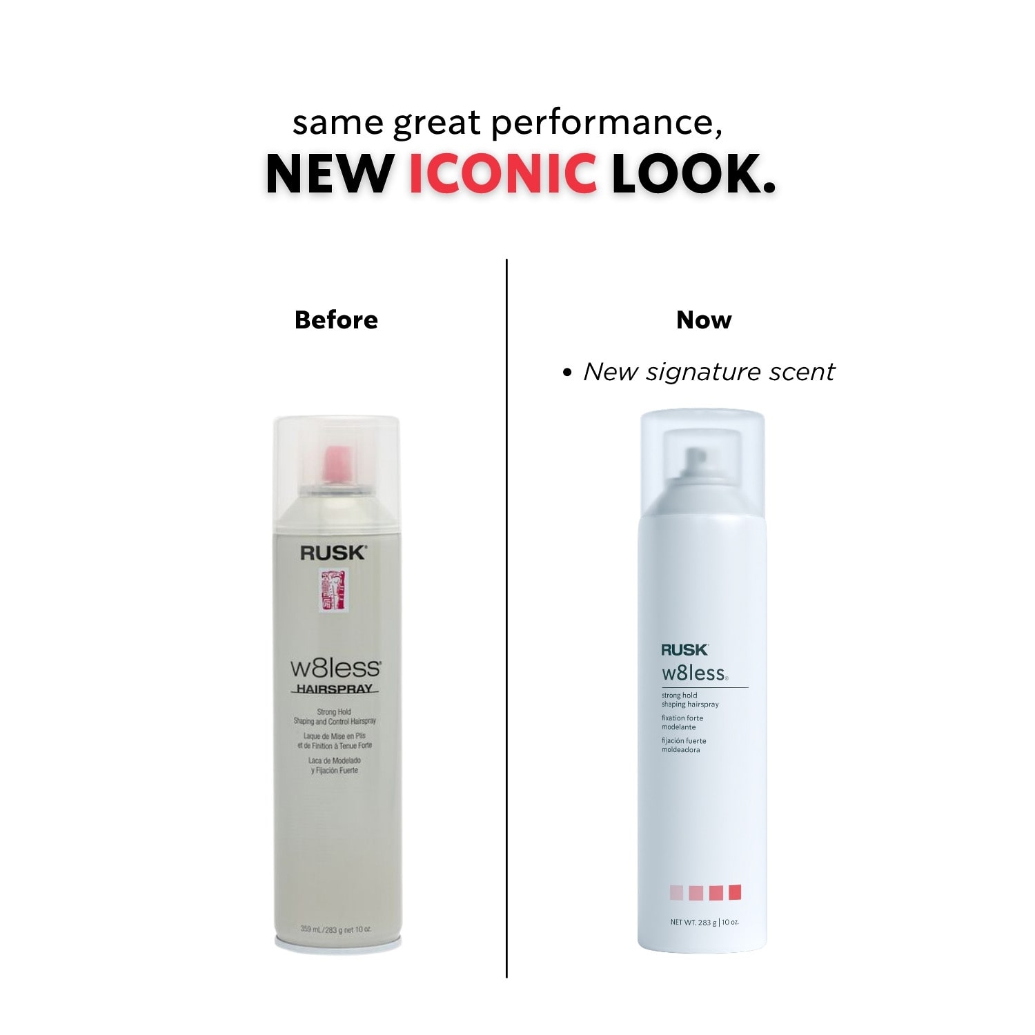 Rusk W8less Strong Hold Lvoc Hair Spray 10 oz.