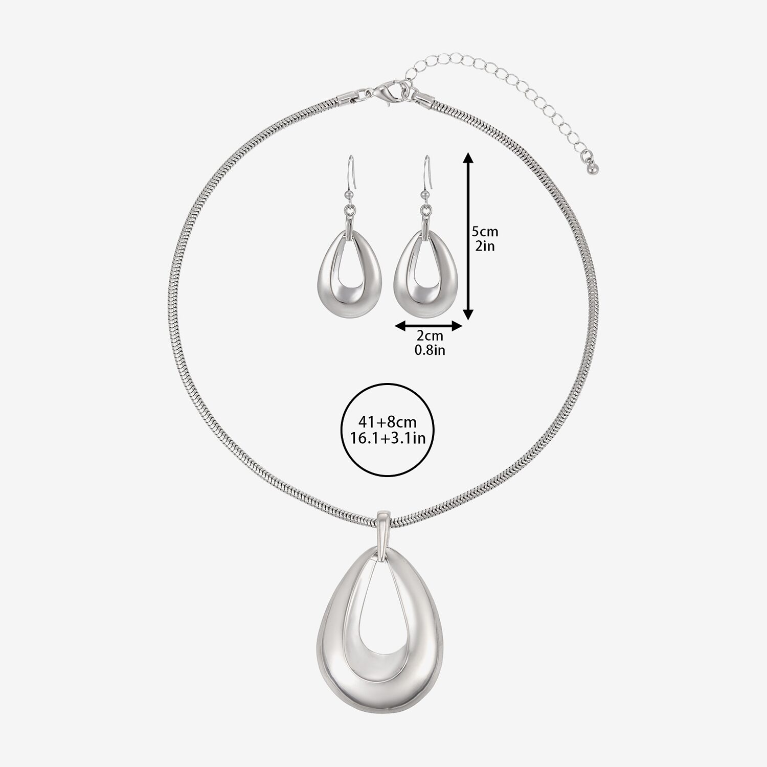 Bold Elements Womens 2-pc. Pendant Necklace Set