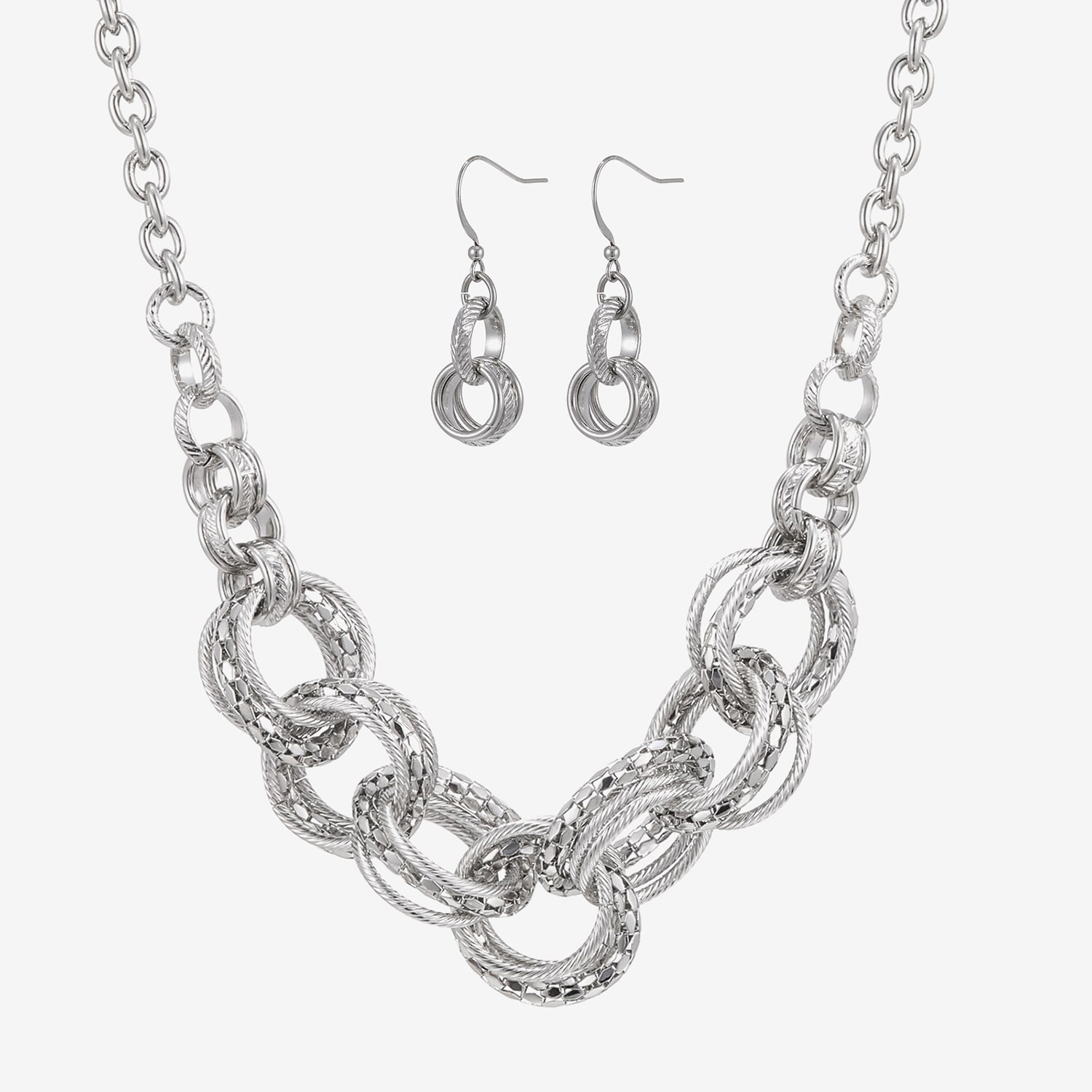 Bold Elements Womens 2-pc. Necklace Set