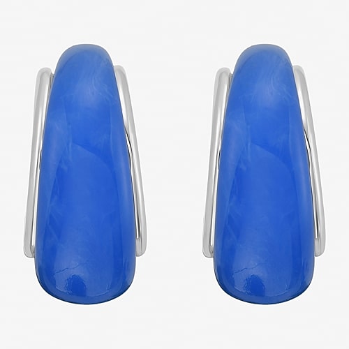 Rm Rebecca Minkoff Womens 19mm Hoop Earrings In Transparent