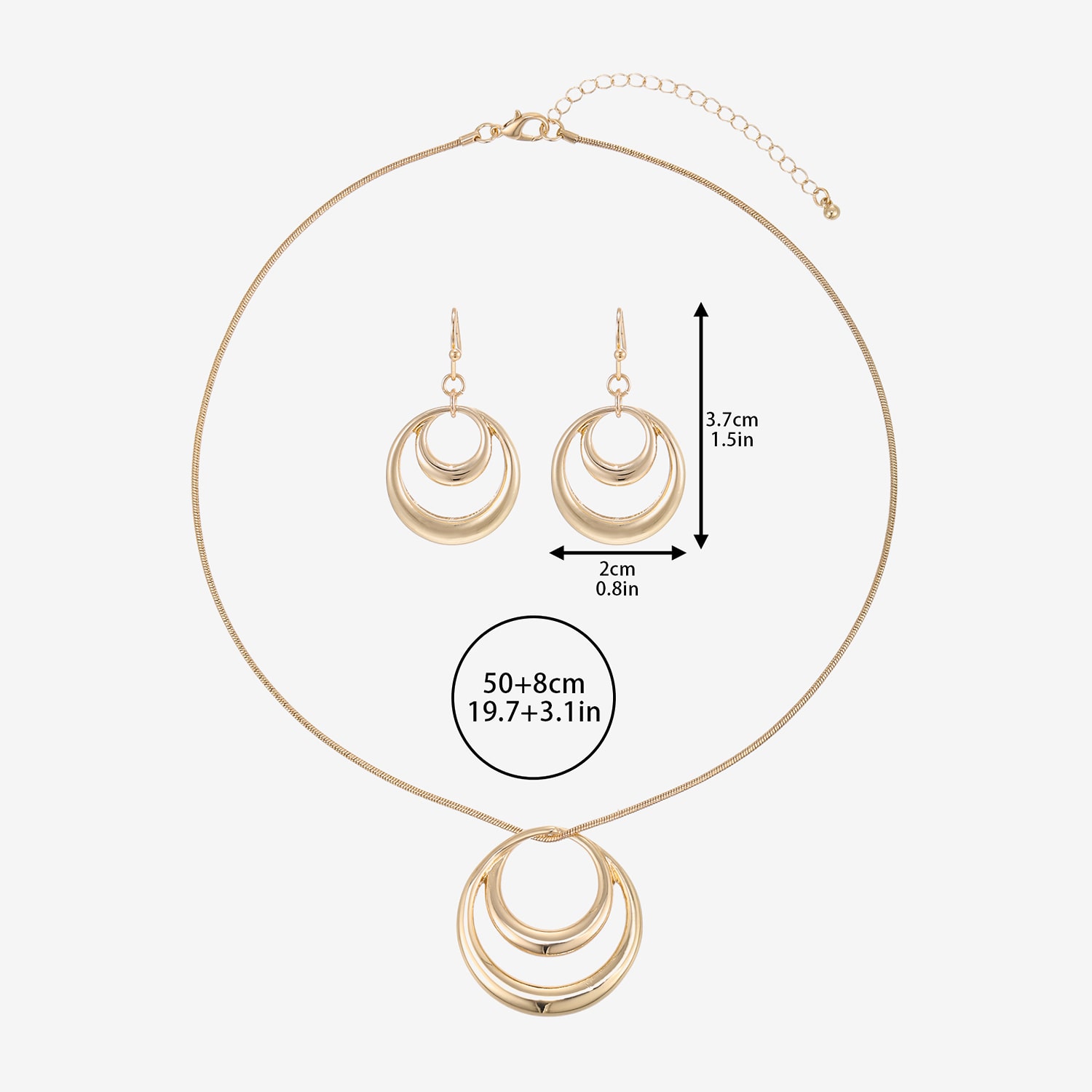 Bold Elements Womens 2-pc. Pendant Necklace Set