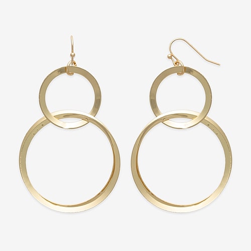 Bold Elements Womens Drop Earrings In Yellow