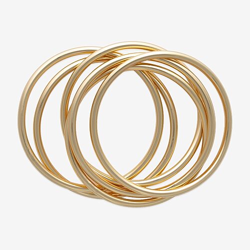 Bold Elements Womens Bangle Bracelet In Yellow