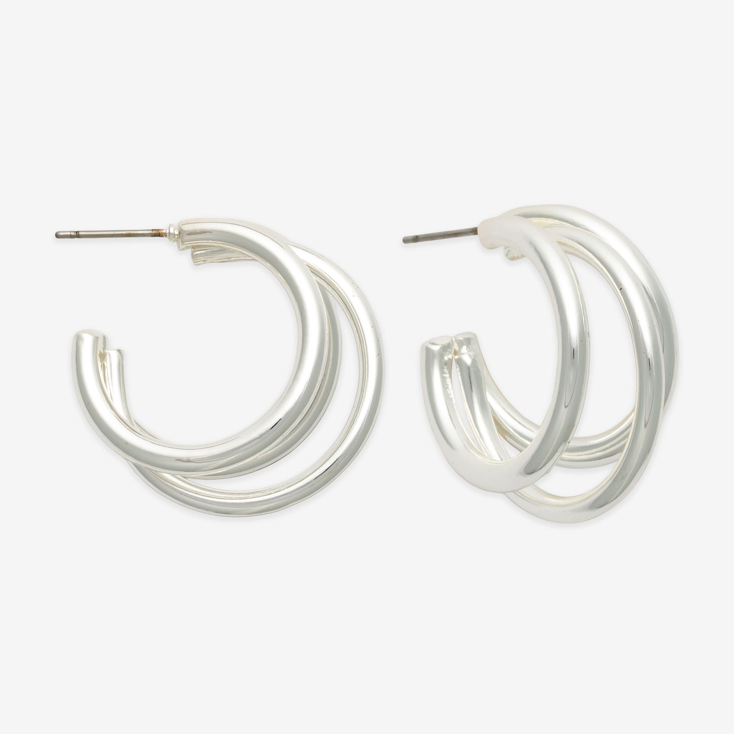 Bold Elements Womens 29.5mm Hoop Earrings